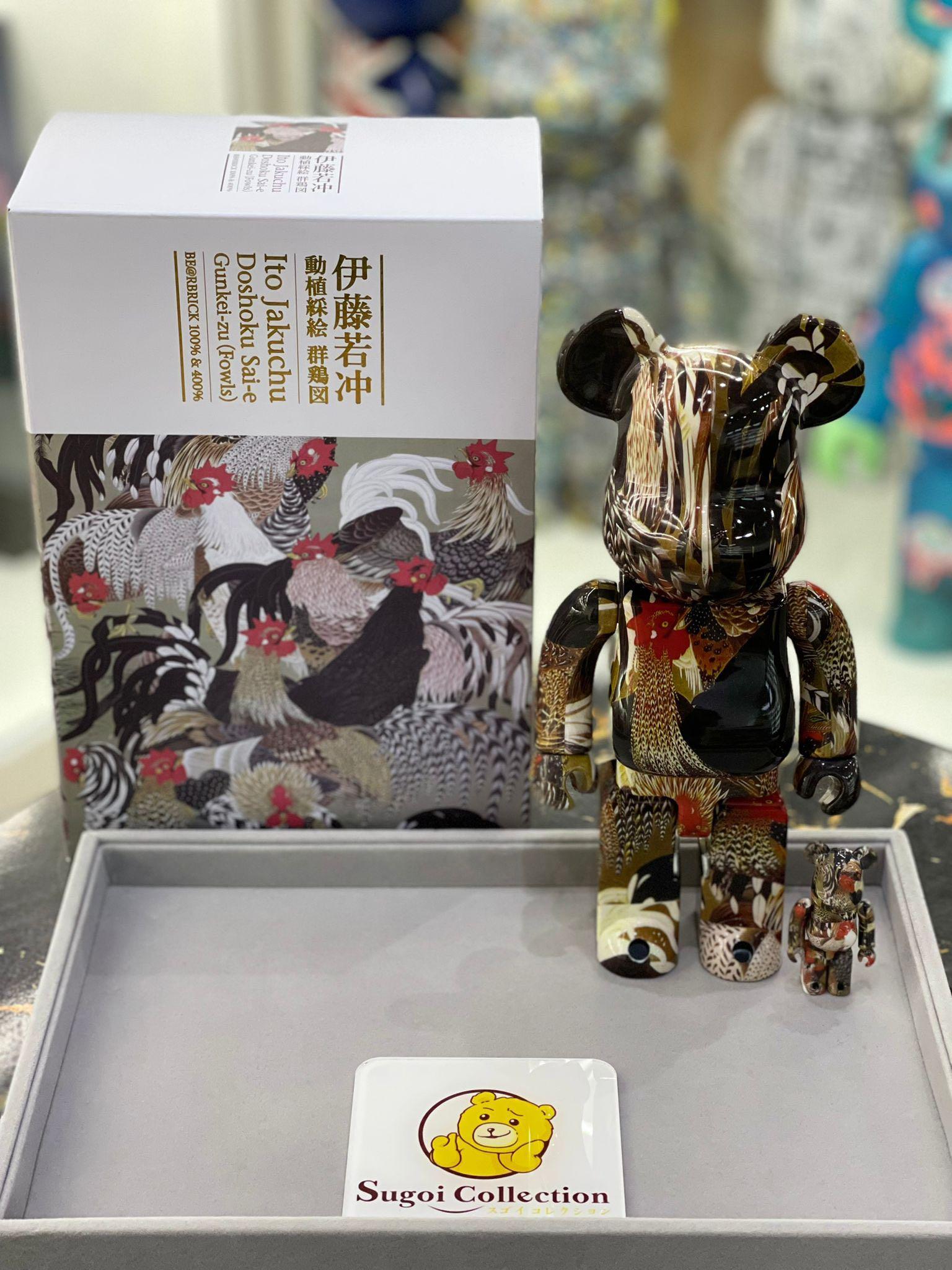 In Stock] BE@RBRICK x Ito Jakuchu Doshoku Sai-e Gunkei-zu
