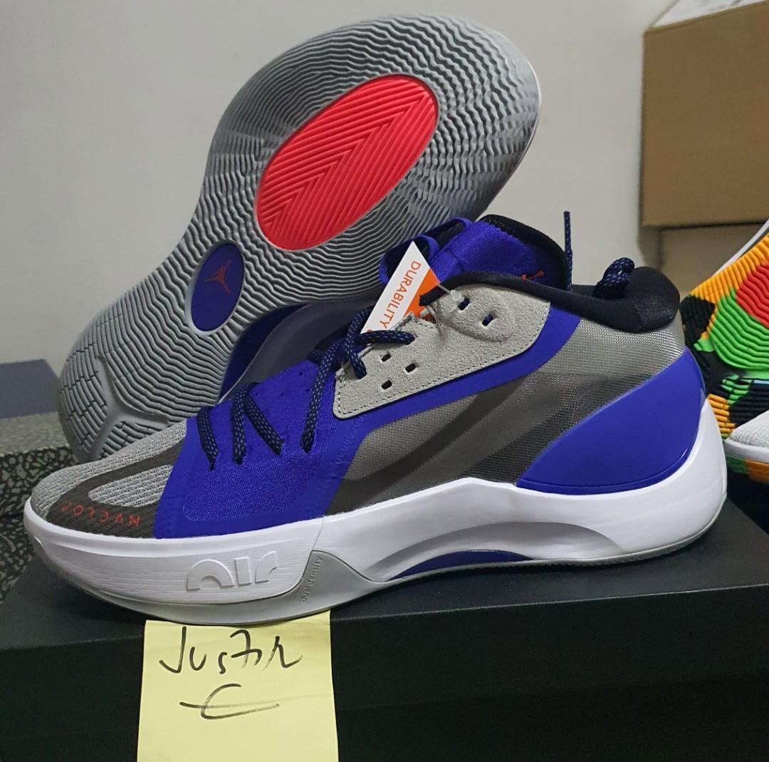 Jordan Zoom separate Luka Doncic Purple Grey, Men's Fashion, Footwear