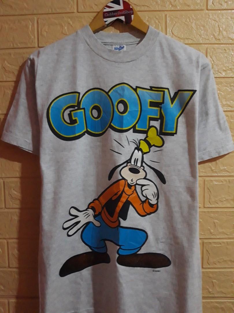 Kaos disney goofy vintage, Fesyen Pria 