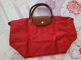 Longchamp Medium Short Handle - Red
