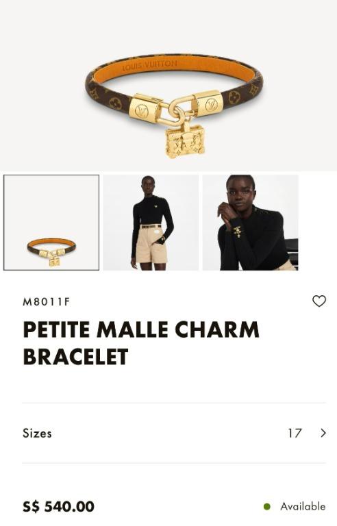 Petite Malle Charm Bracelet Monogram Canvas - Fashion Jewellery M8011F