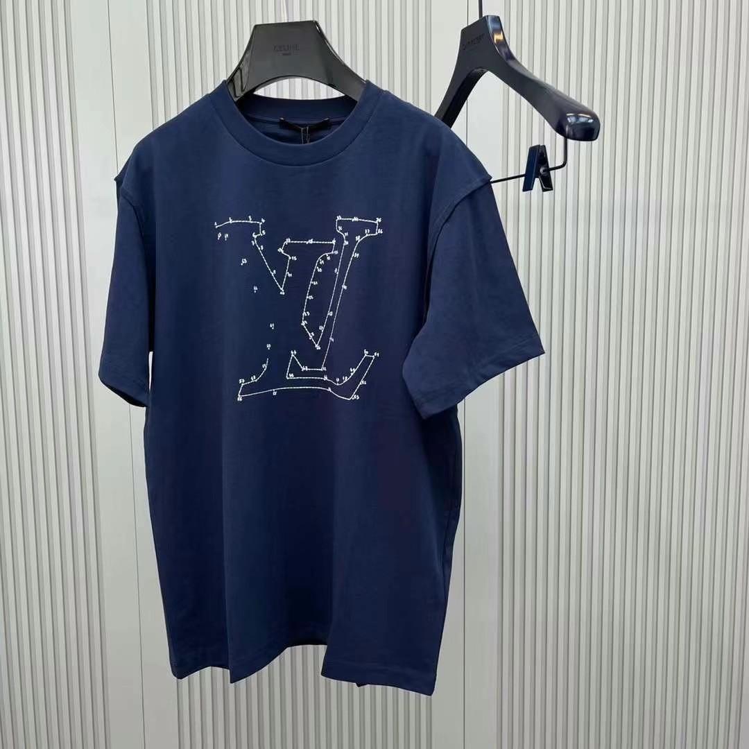 Louis Vuitton Stitch Print & Embroidered T Shirt – THEE FASHION KI LLC