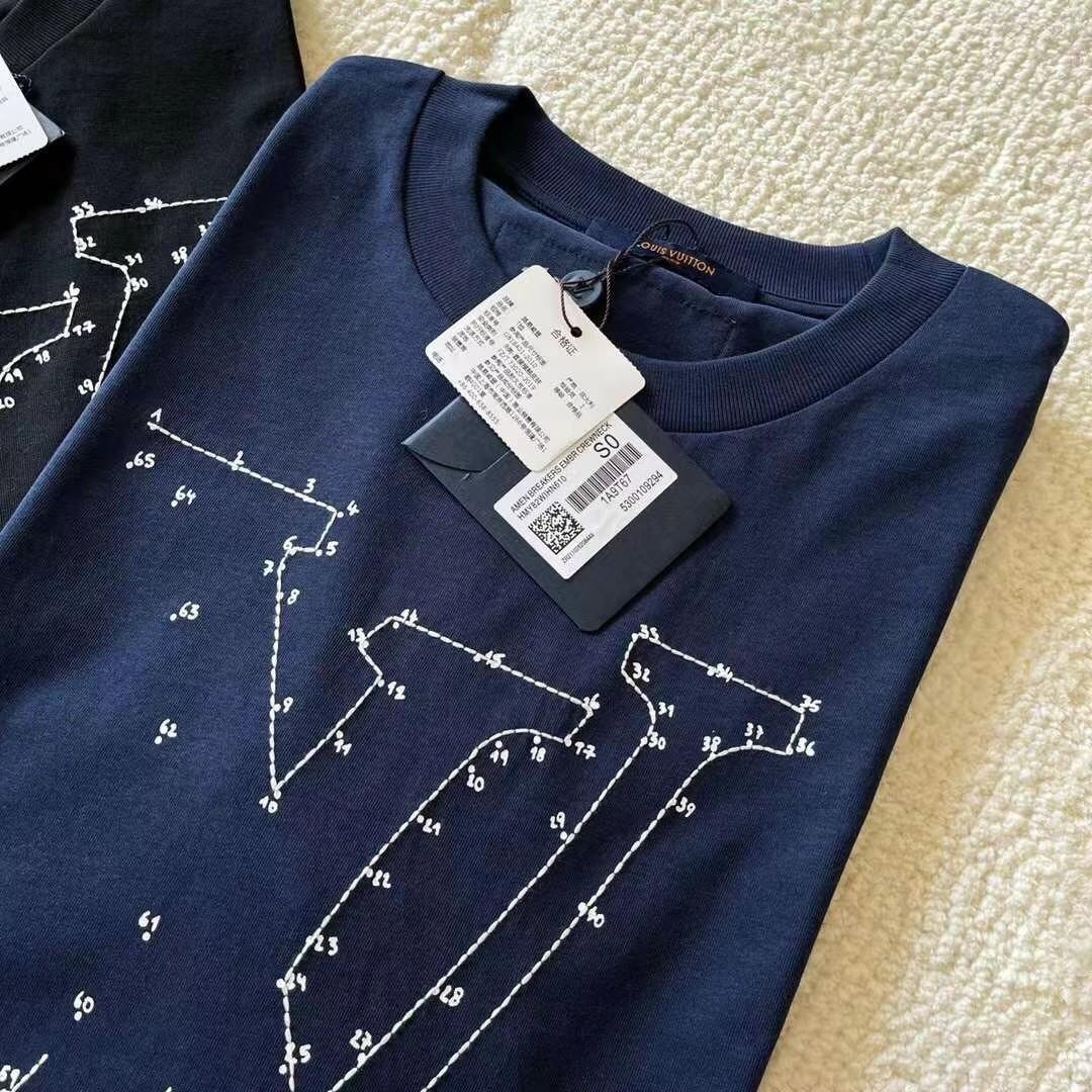 Compare prices for LV Stitch Print and Embroidered T-Shirt (1A7X53