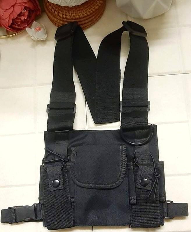 Buckle decor chest bag sales