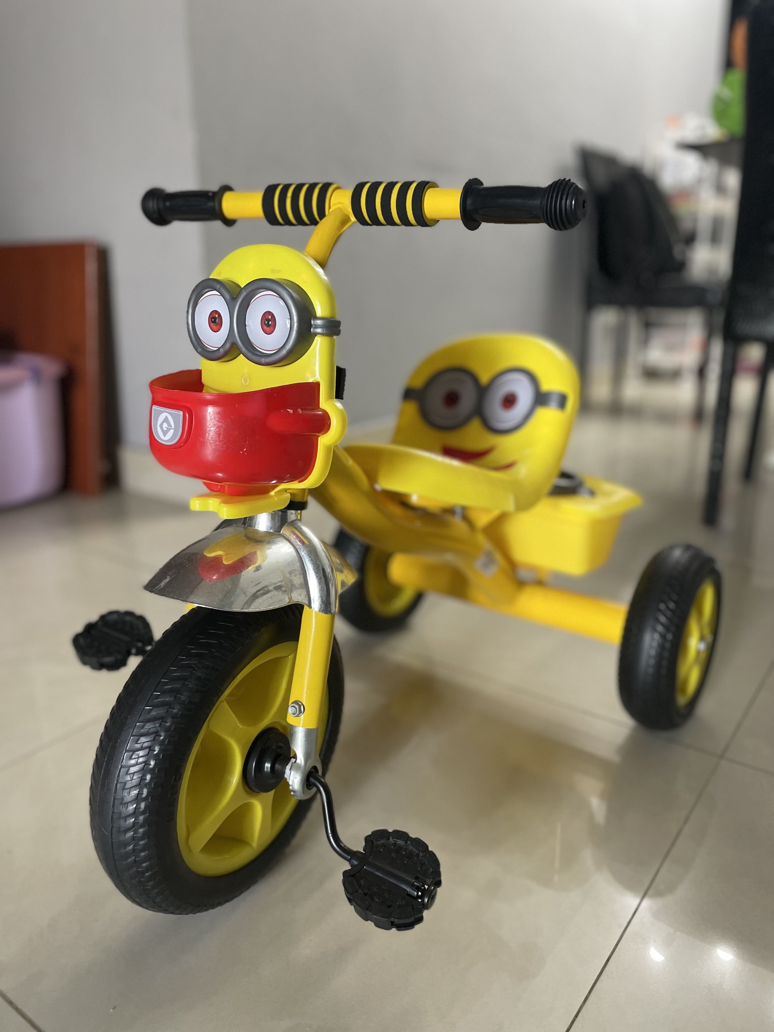 Minion kid tricycle, Babies & Kids, Infant Playtime on Carousell