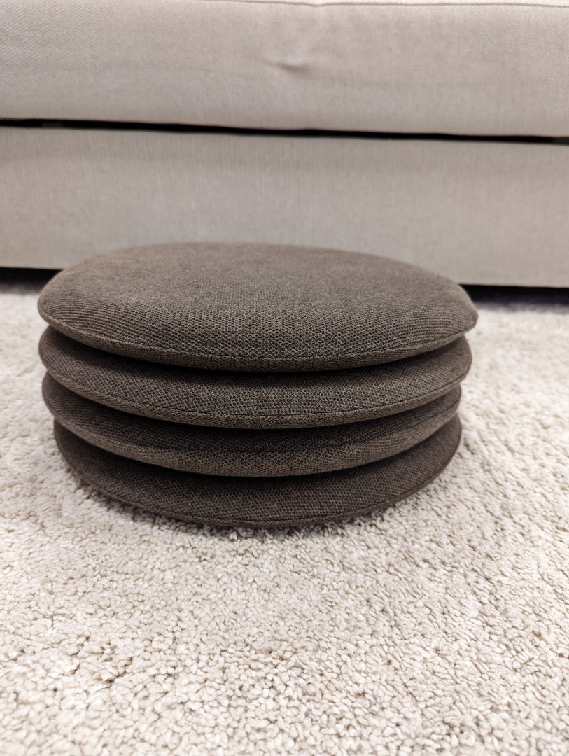 Muji Urethane Foam Seat Cushion 4Piece Set (Brown), Furniture & Home