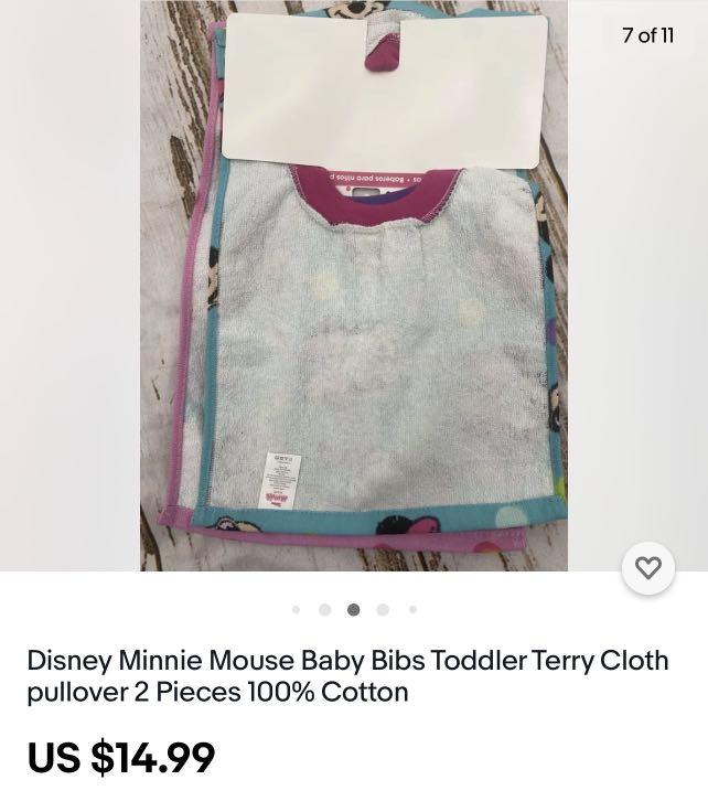 Terry cloth shop pullover bibs
