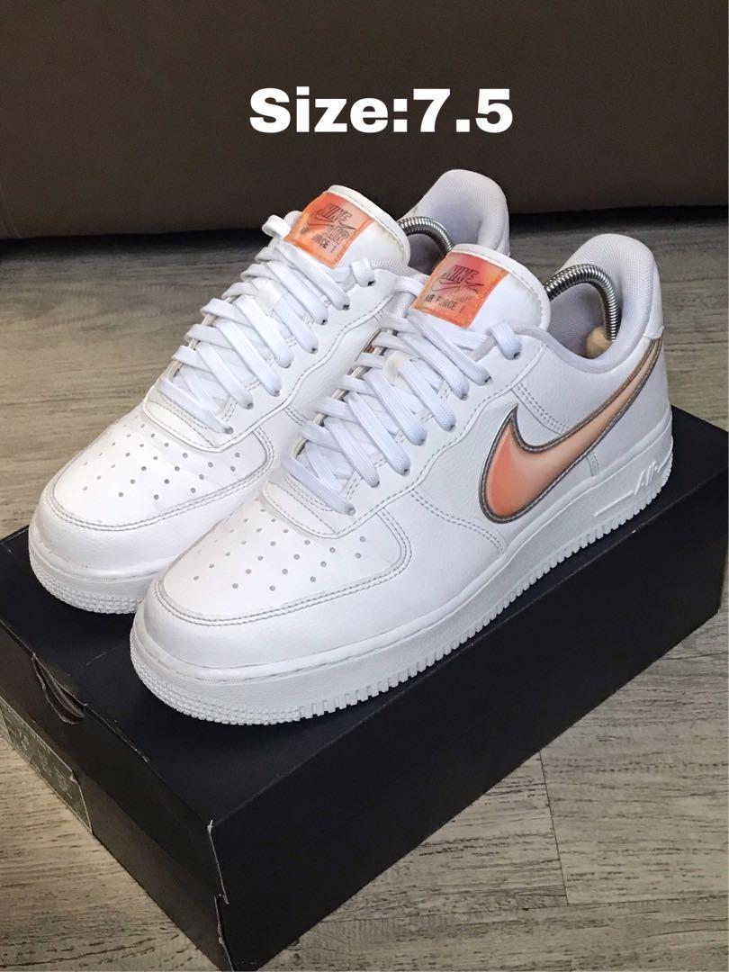 white orange peel air force 1