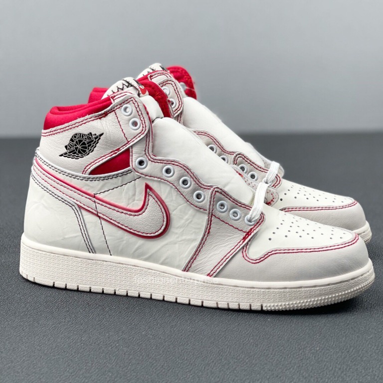 Nike Air Jordan 1 High Phantom Gym Red Women s Fashion