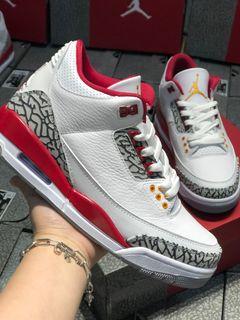 Nike Air Jordan 3 “Cardinal Red”3 Shoes CT8532-126 Size 40~47.5