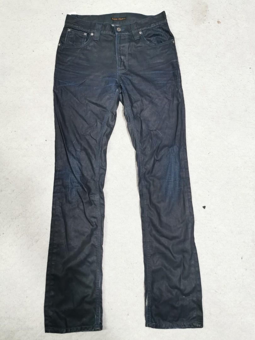 Nudie black coated indigo 2025