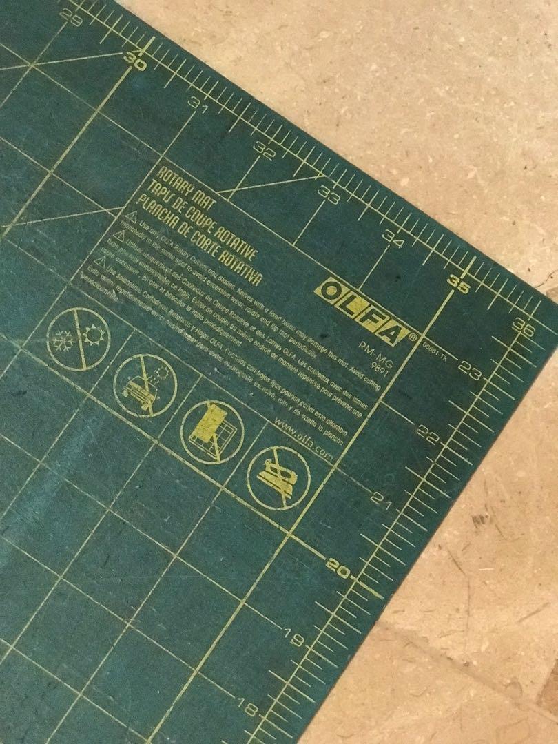 OLFA XL original cutting mat (Category: Craft Supplies & Tools) located in Quezon City. Submitted by fishonsand (Listing ID 1155915858, Image 3). Description: Comes as a pair. Still in good condition and can be used further. 36x24 inches. The biggest that Olfa offers. Get this at a heavily discounted offer. .