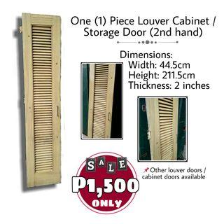 🔥One (1) Piece Louver Cabinet / Storage Door (2nd hand)🔥