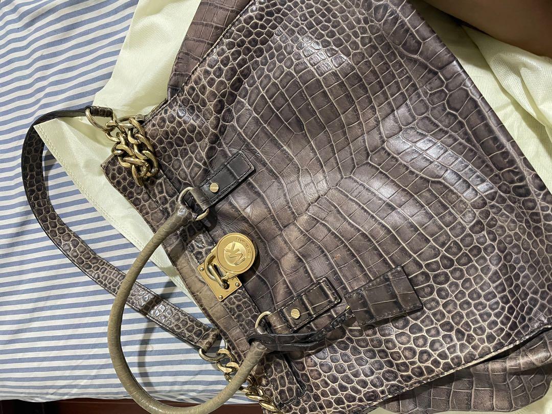 Original limited edition MK Hamilton (Category: Luxury Bags & Wallets) located in Valenzuela. Submitted by declutterstuffs0099 (Listing ID 1155949861, Image 3). Description: Legit crocodile skin Super rare peace of MK Bought in Japan at 4,800 last year Halos di nagamit No flaws Money back guaranteed .