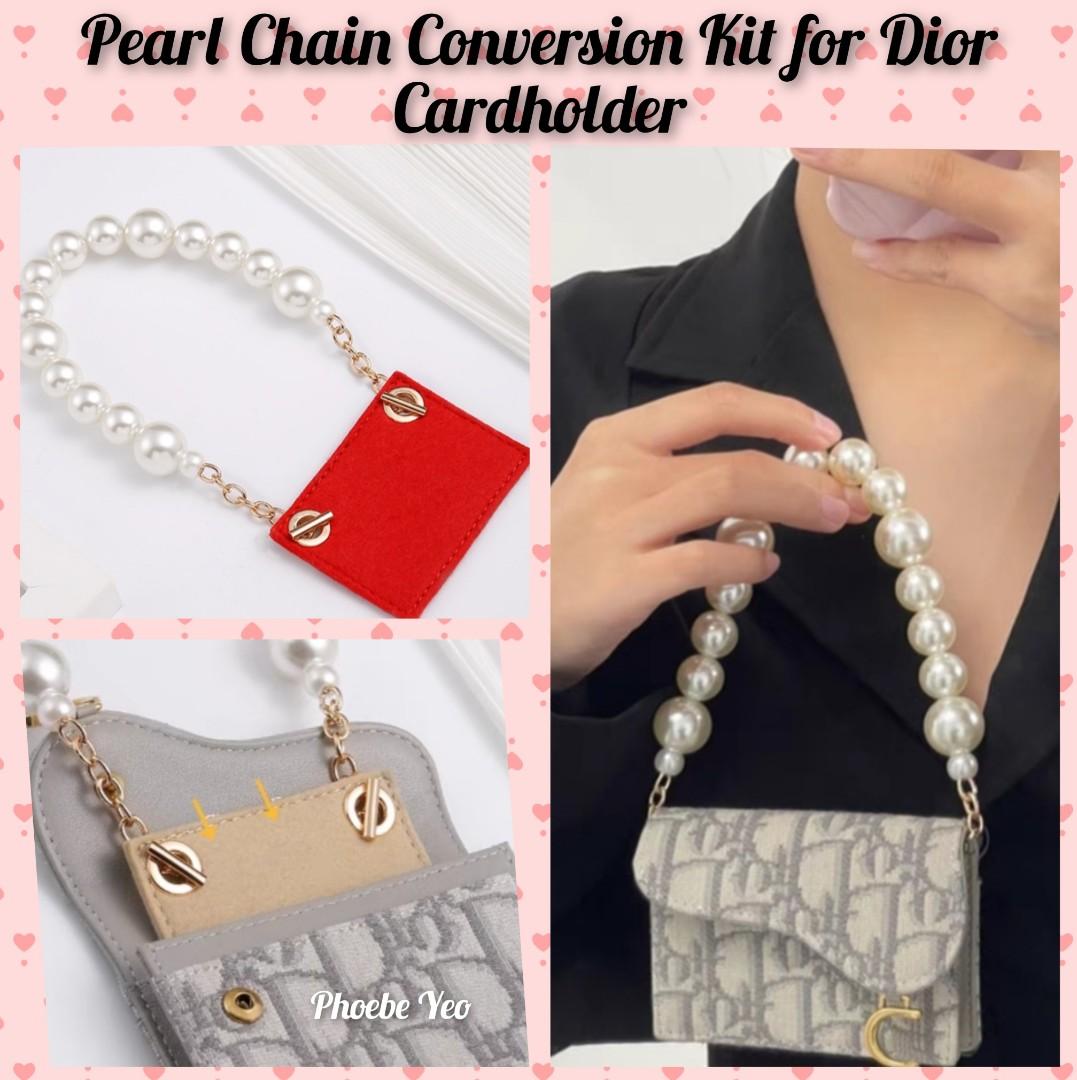 Pearl Chain Conversion Kit for Dior Cardholder