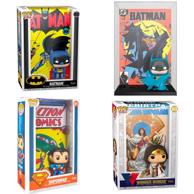 PO] DC Pop! Comic Covers Vinyl Figures: Batman #1/ Batman #423/ Superman  #1/ Wonder Woman Rebirth #3, Hobbies & Toys, Toys & Games on Carousell