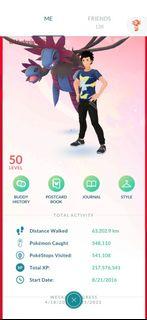 Stardust ✨ Pokémon GO ✪ on X: Level 50 Valor Account for Sale