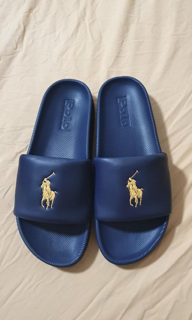 Polo Ralph Lauren pony player pool slide Women s Fashion