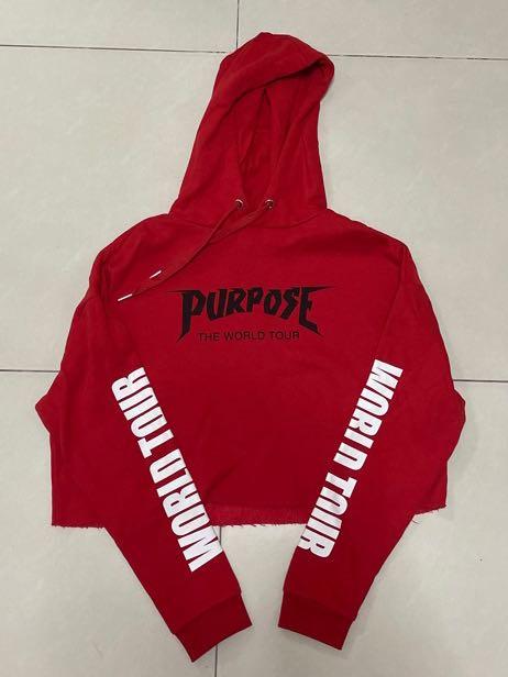 Red purpose online tour hoodie