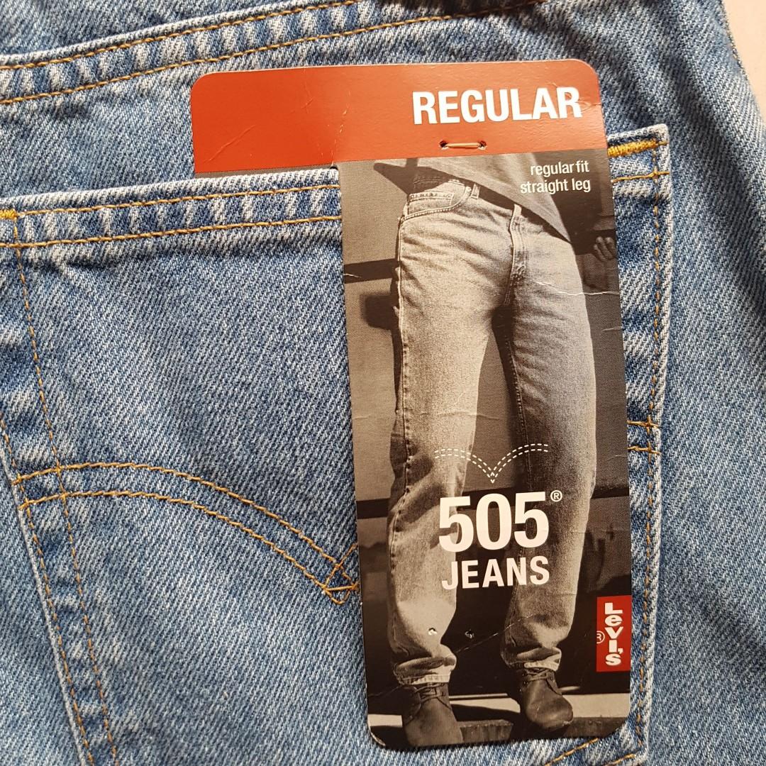 Vintage 1980s Levi's 505 Made In USA jeans with retail tags blue wash rare  denim W34 34 NOS deadstock 80s 90s