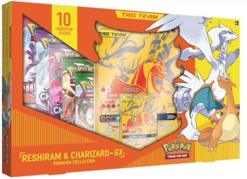 Reshiram & Charizard GX and Pikachu & Zekrom GX premium collection