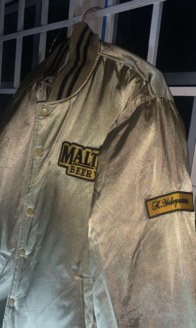 Duit4Raya Reversible Malts beer Varsity jacket, Men's Fashion, Coats