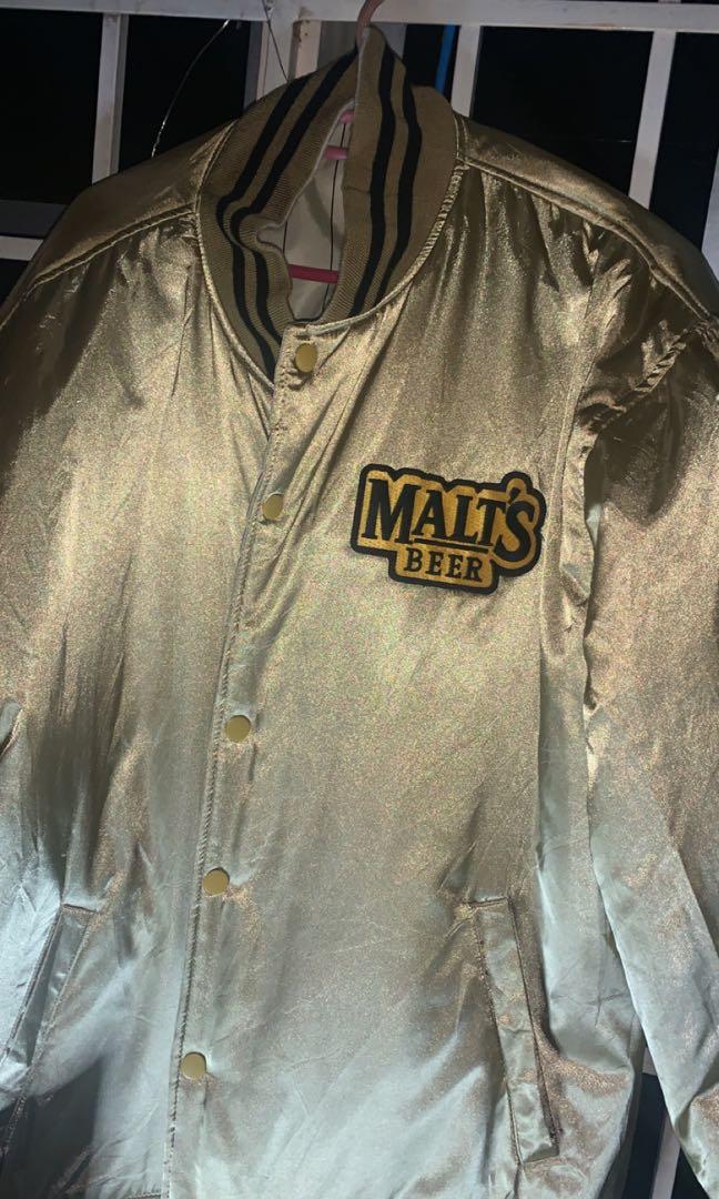 Duit4Raya Reversible Malts beer Varsity jacket, Men's Fashion, Coats
