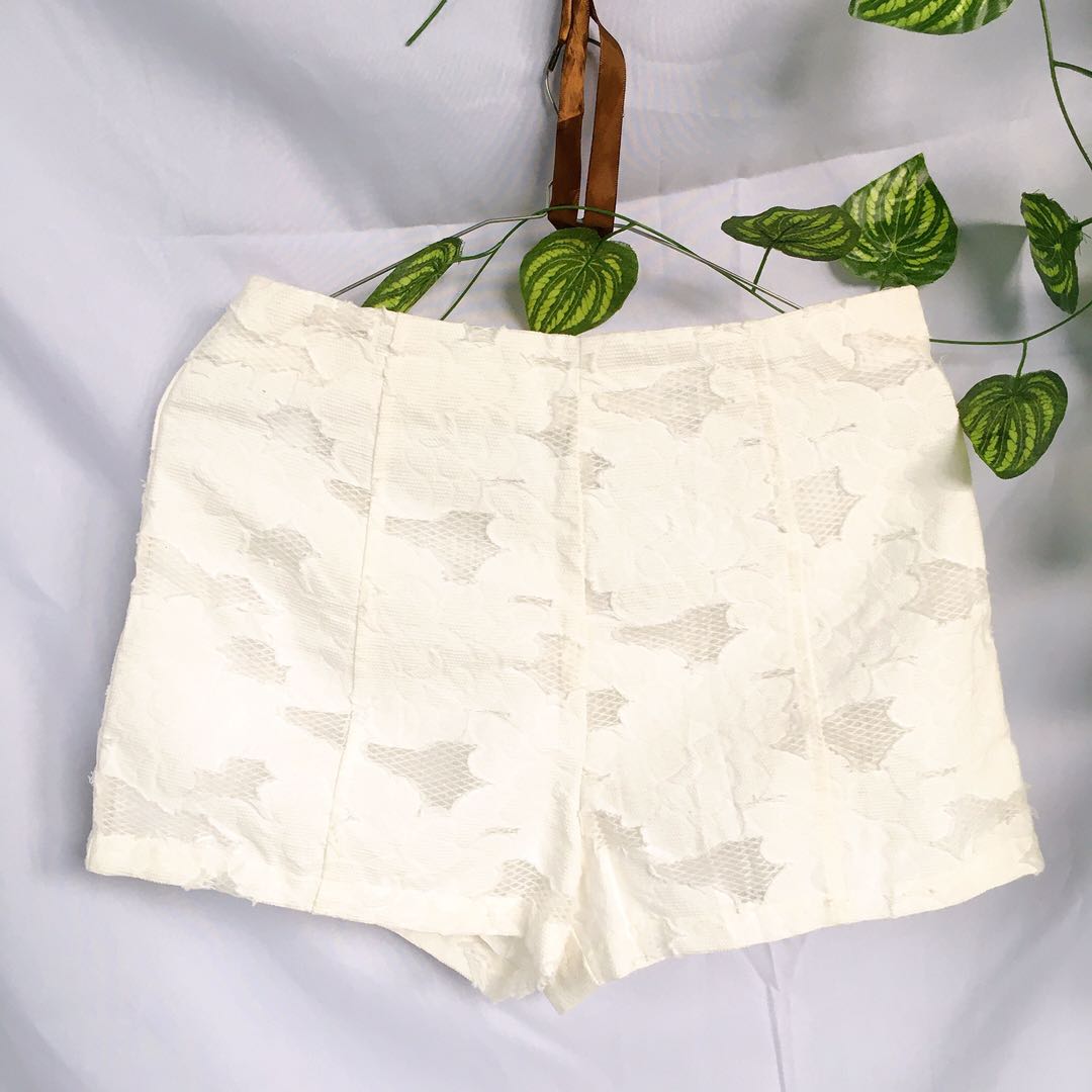 forever 21 Short pant lace putih White 