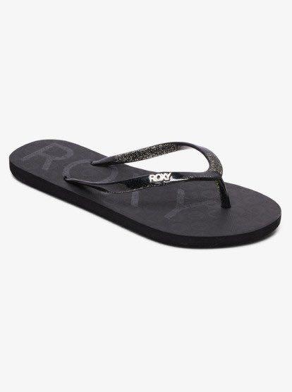 Roxy slippers flipflops viva sparkle black , Women's Fashion, Footwear,  Flipflops and Slides on Carousell