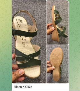 Scholl Eileen K in Olive Size 38
