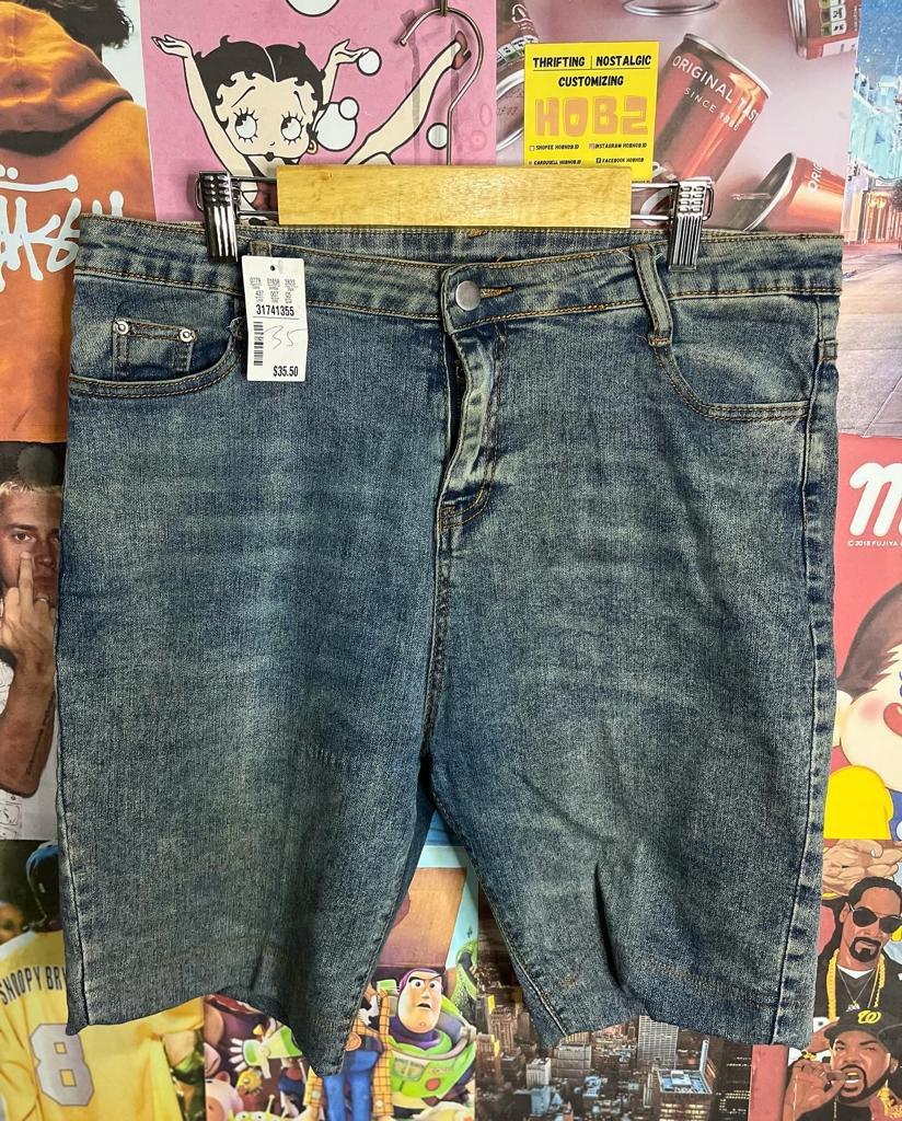 Short Pants Jeans 90's, Fesyen Wanita 