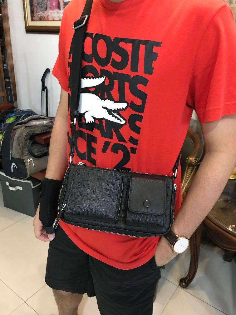 KENZO 牛革　グレインレザースモールトートバッグ