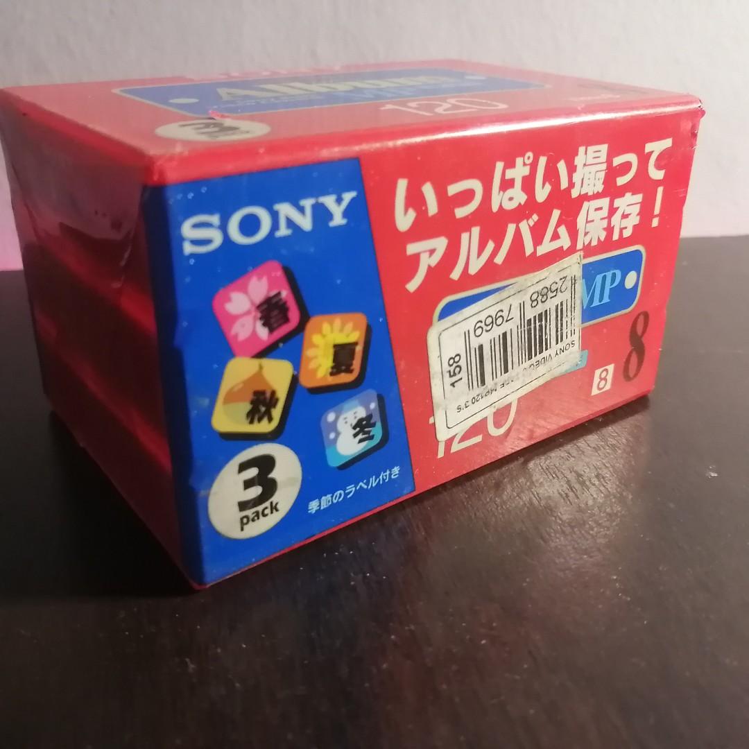 Sealed Sony Album MP 120 8mm Video Cassette 3P6-120MPL Video 8