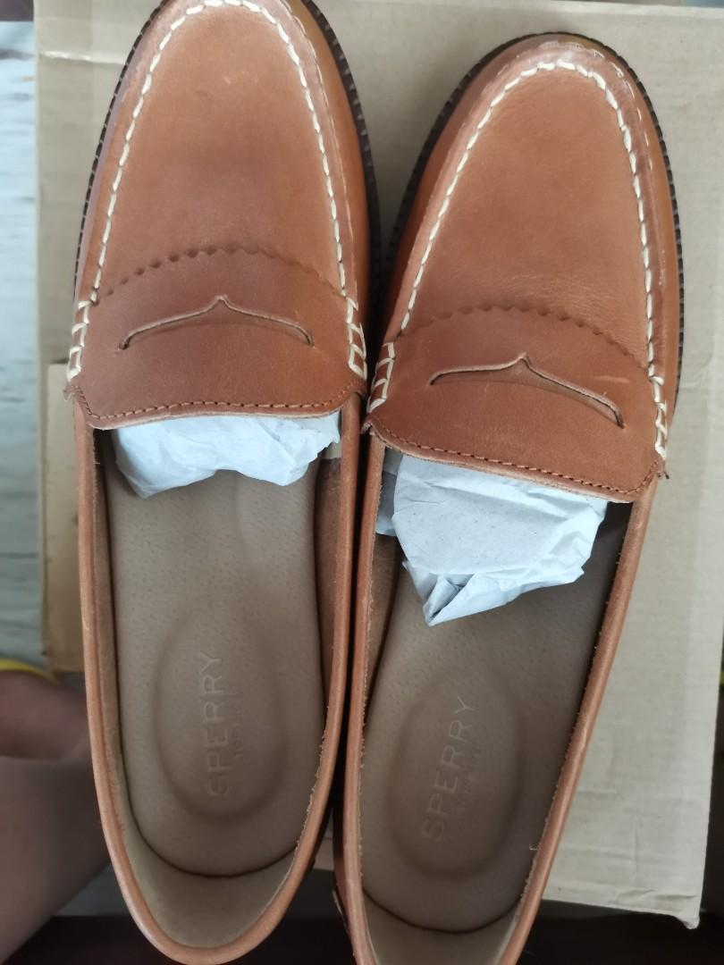 MARKDOWN from 4 700 Sperry Loafers Women s 8.5 Waypoint Penny Tan
