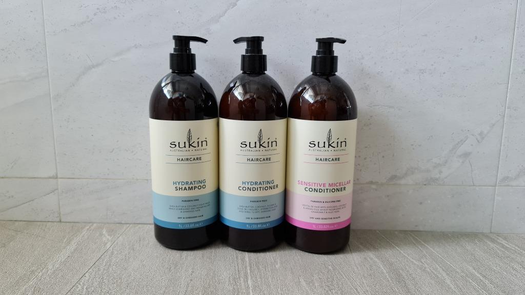 SUKIN Body Wash / Shampoo / Conditioner 1 litre, Beauty & Personal