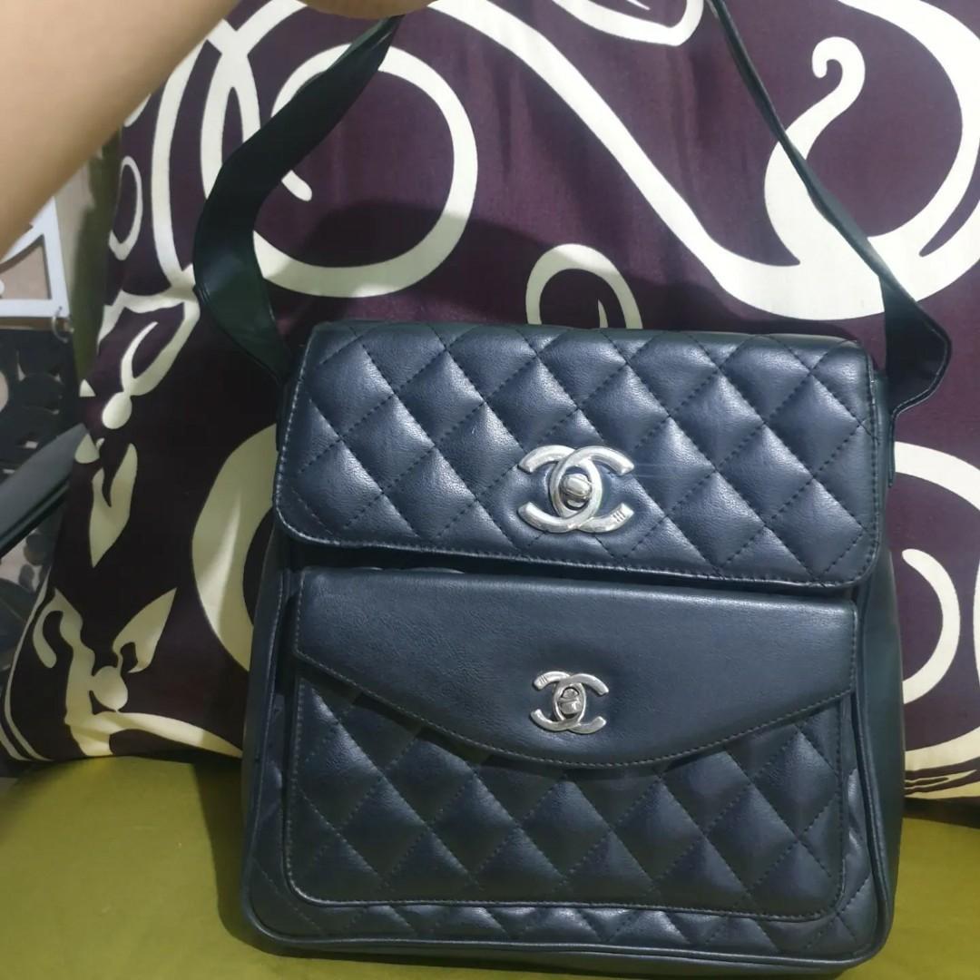 Chanel Sling Bag Mini Vintage, Barang Mewah, Tas & Dompet di Carousell
