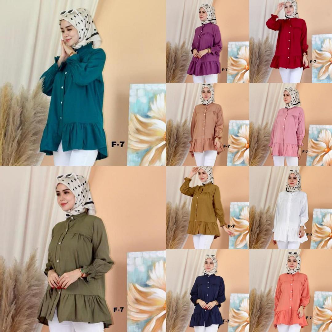 💥💕Top Blouse Muslimah F7 Anggun/Moden/Trendy/Elegant/Charisma💥💕,  Women's Fashion, Muslimah Fashion, Tops on Carousell