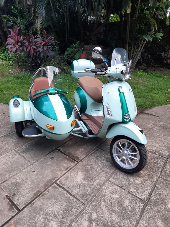 Vespa Premium Imported Fiberglass Sidecars, Motorbikes, Motorbikes for Sale on Carousell