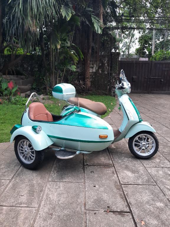 Vespa Premium Imported Fiberglass Sidecars, Motorbikes, Motorbikes for Sale on Carousell