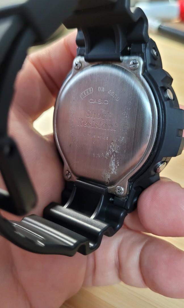 G shock dw 6900 st steel back sale