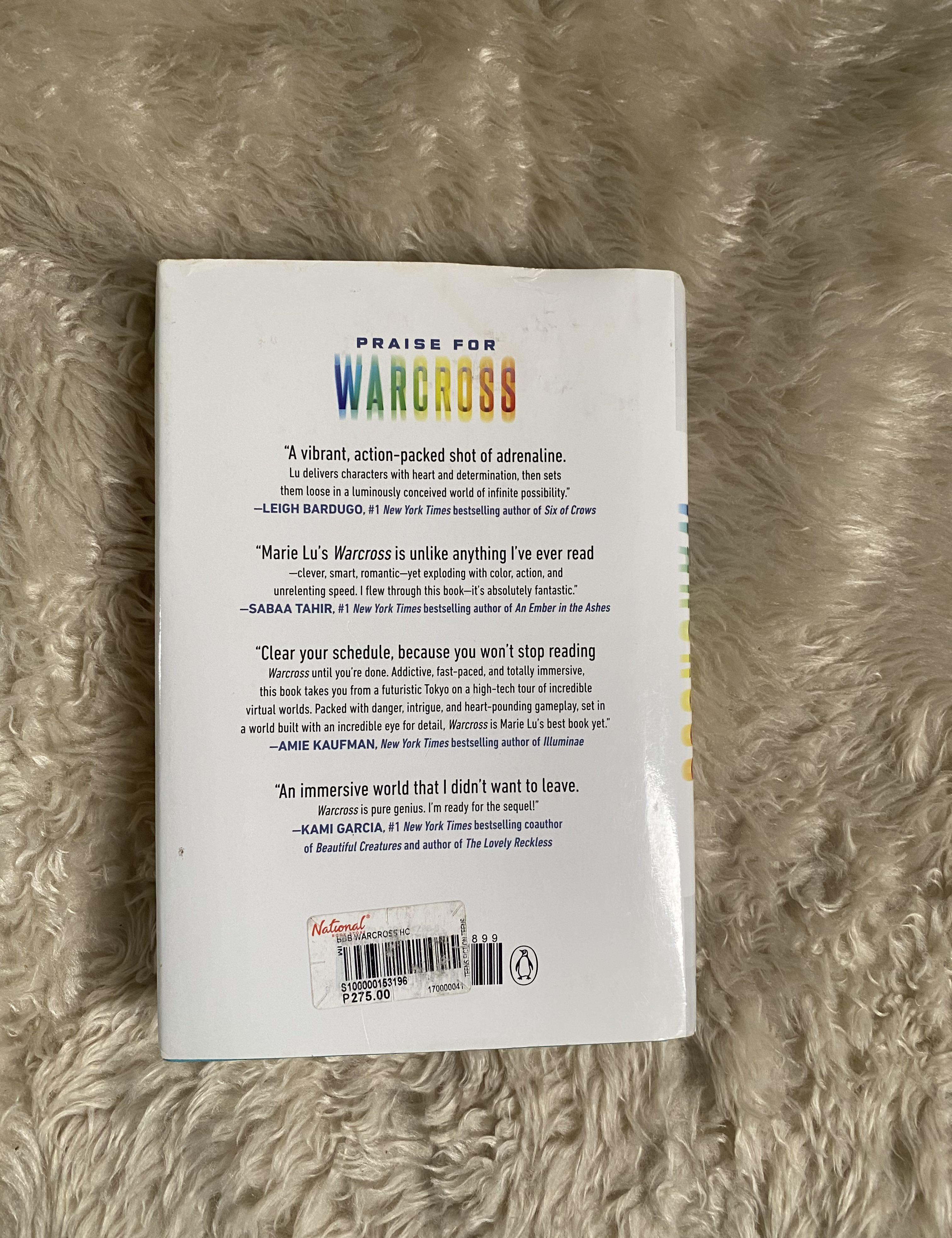 War Cross by Marie Lu (Hard Cover) (Category: Storybooks) located in Makati City. Submitted by wearpy (Listing ID 1155783461, Image 2). Description: Finally letting some of my books go! 📚 - message me for more photos - in good condition - MOP: Gcash / Bank Transfer.