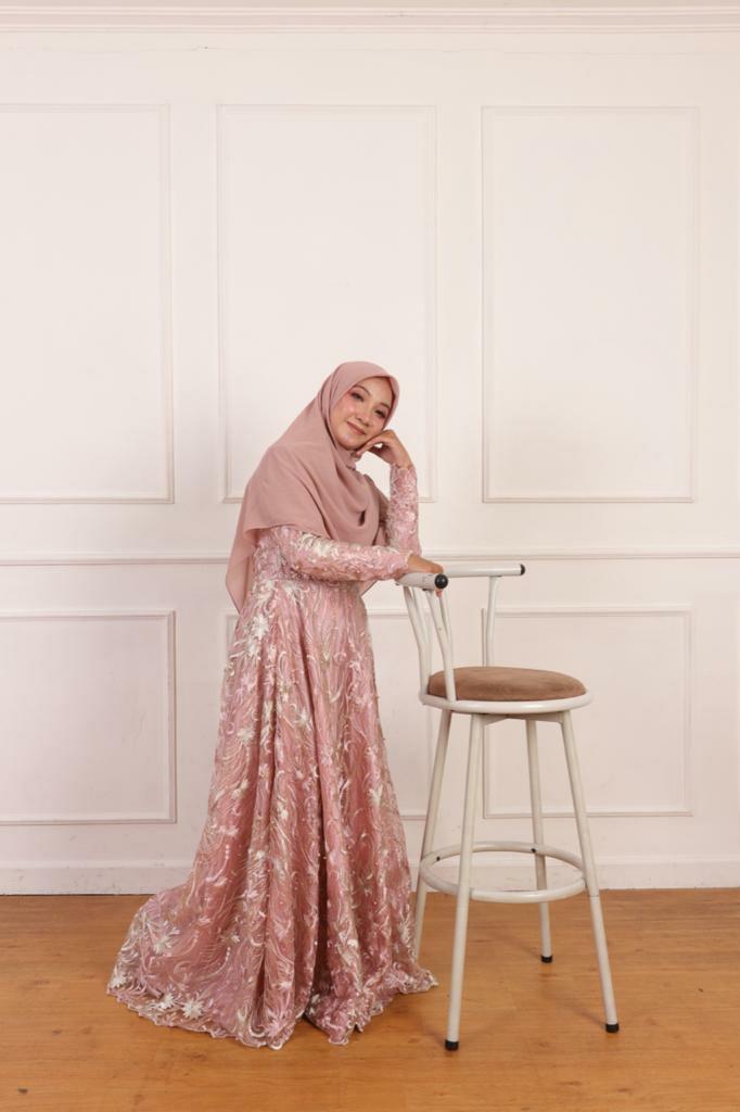 Wedding dress syari simple kondangan Fesyen Wanita Pakaian