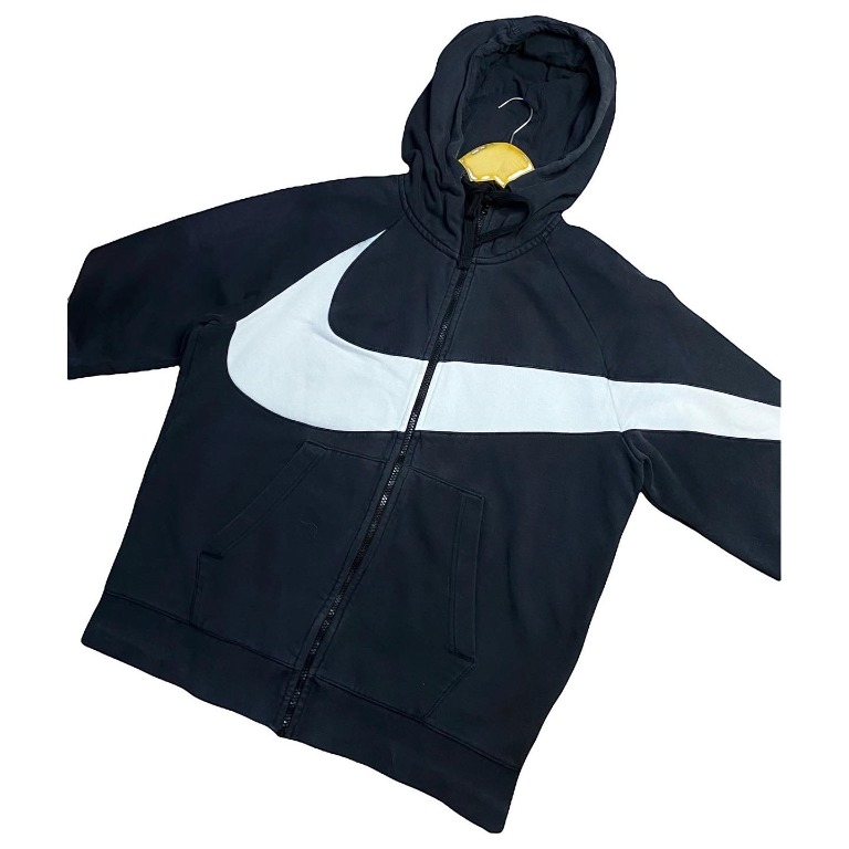 Nike big swoosh zip hoodie top