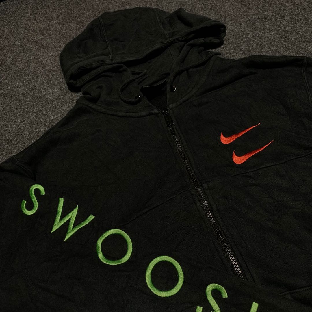 Nike double swoosh hotsell zip hoodie
