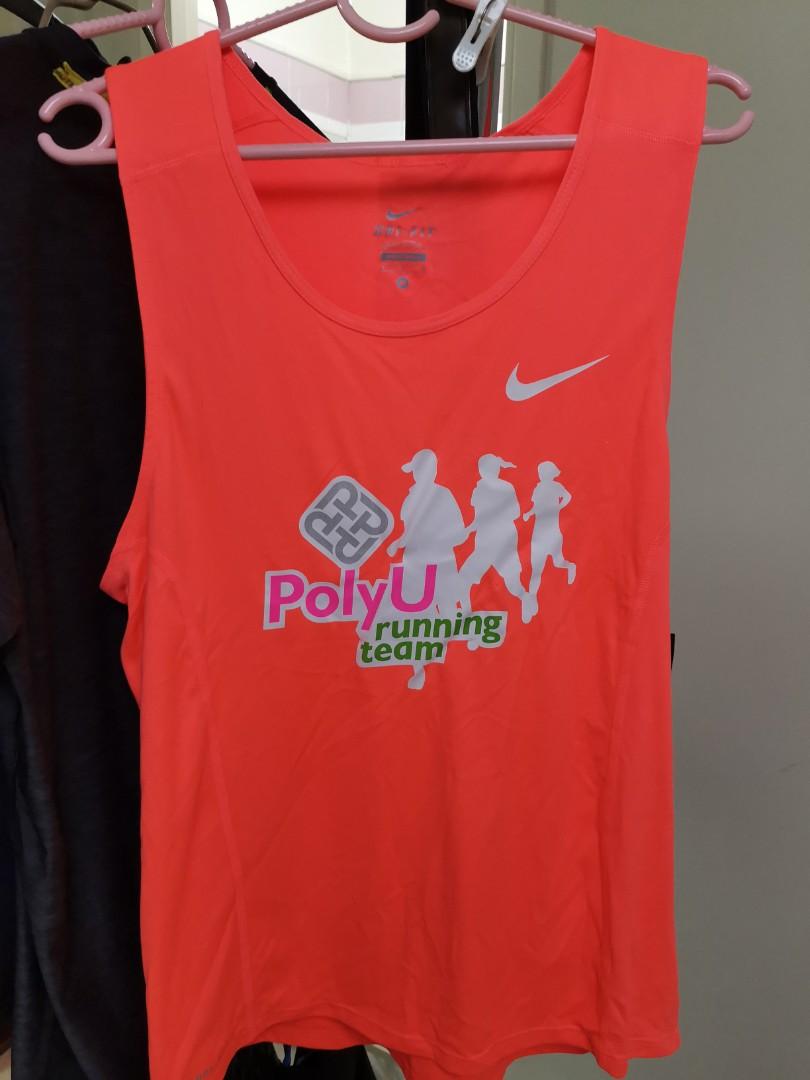 100 New PolyU running team vest Dri Fit M Size