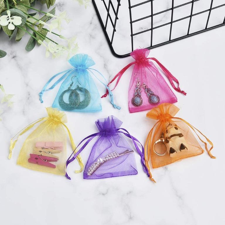 10pcs Practical Candy Bags Drawstring Pouches Gift Bags for Wedding Birthday 