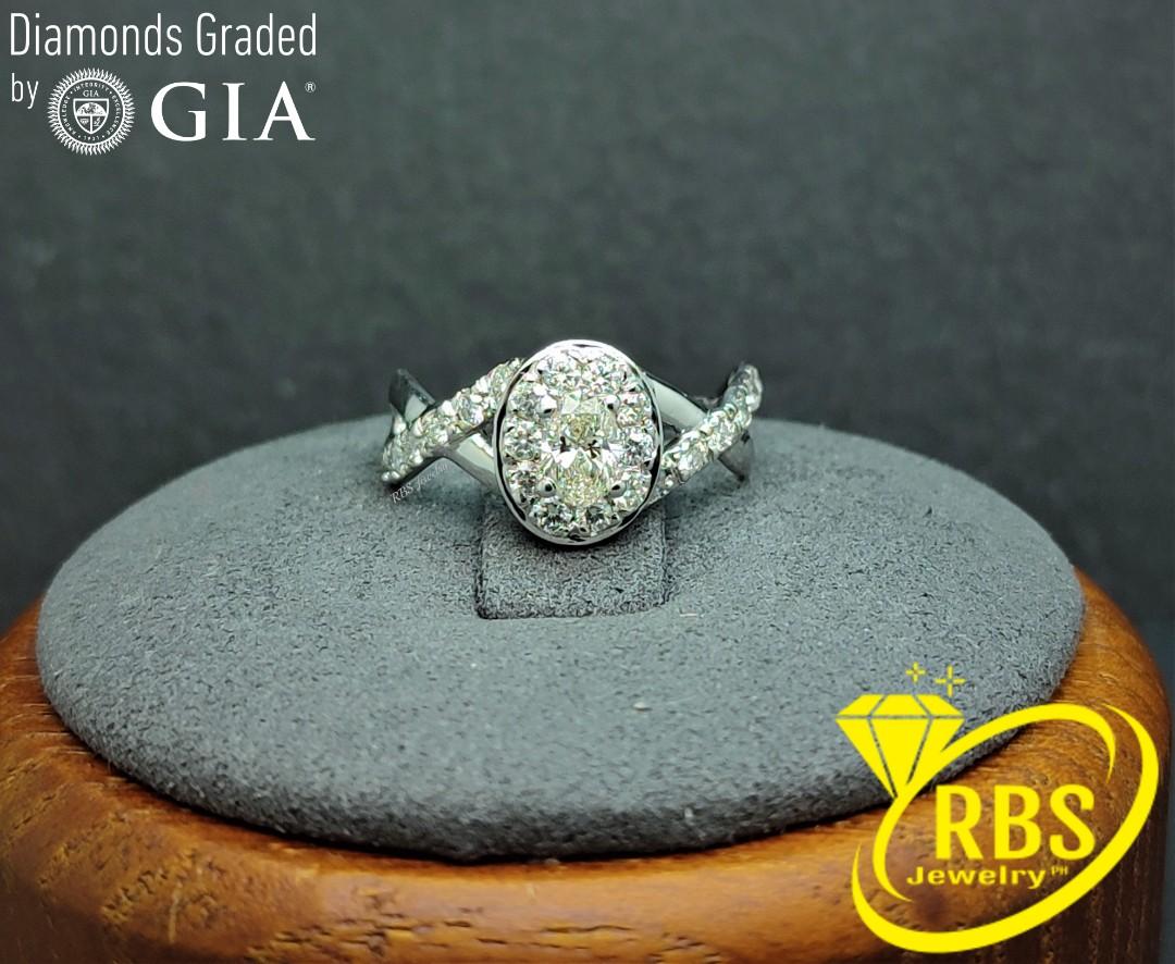 18k GIA Certified Diamond Halo Ring (Category: Luxury Accessories) located in Manila. Submitted by rbsjewelry (Listing ID 1156067597, Image 1). Description: 18k GIA Certified Diamond Halo Ring - Made to Order - 0.30 ct Oval Solitaire Natural Diamond - GIA Certified with Laser Serial Number - 0.50 ctw, Natural Accent Diamonds - Solid 18k White Gold Setting - Option for White, Yellow, or Rose Gold - Available in Different Diamond Carat Weight * MTO
