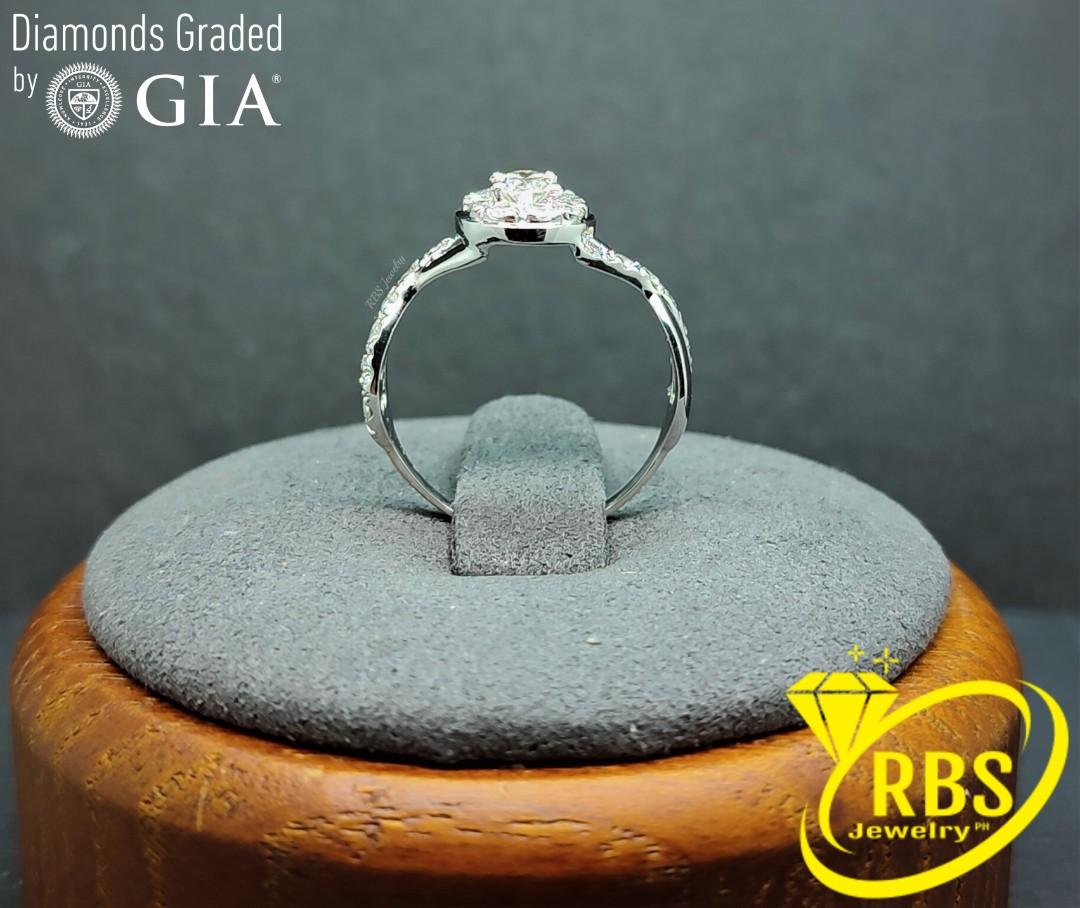 18k GIA Certified Diamond Halo Ring (Category: Luxury Accessories) located in Manila. Submitted by rbsjewelry (Listing ID 1156067597, Image 2). Description: 18k GIA Certified Diamond Halo Ring - Made to Order - 0.30 ct Oval Solitaire Natural Diamond - GIA Certified with Laser Serial Number - 0.50 ctw, Natural Accent Diamonds - Solid 18k White Gold Setting - Option for White, Yellow, or Rose Gold - Available in Different Diamond Carat Weight * MTO