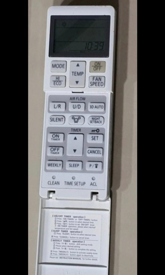 1pc Mitsubishi Heavy Industries Aircon Remote Controls, TV & Home