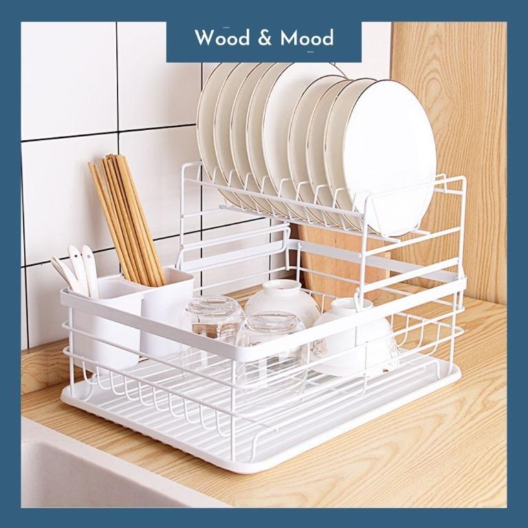 FREE DELIVERY Wood Mood Scandinavian Design Dish Utensils Drying Rack